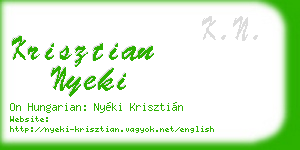 krisztian nyeki business card